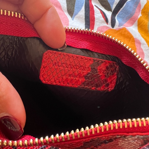 Alexander McQueen calf skin snake printed bag - Picture 7 of 10